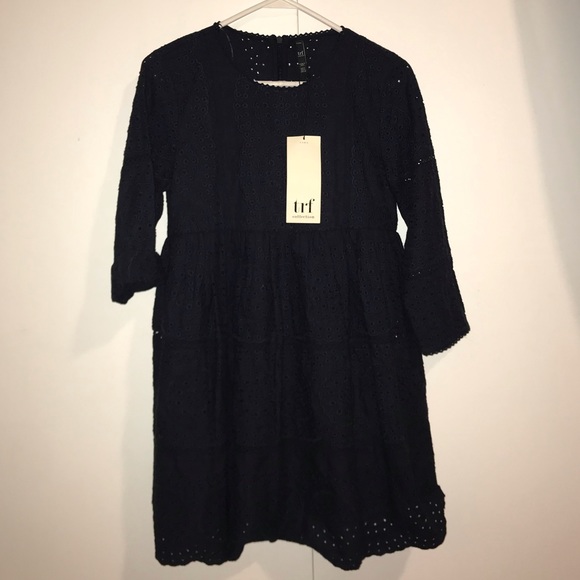 Zara Dresses & Skirts - BNWT Zara Navy Eyelet Romper